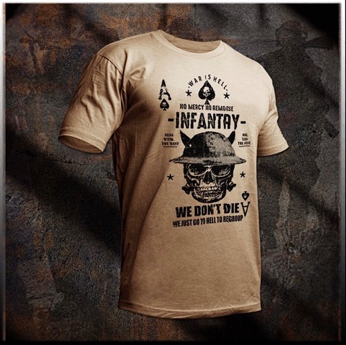 Infantry shirt ww1 helmet - infantry, t-shirt
