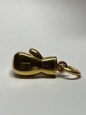 18ct Solid Gold Dipped boxing glove pendant perfect for a chain