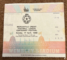 TICKET 1987/88 Manchester