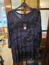 Yours Clothing Blue Tye Dye