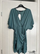 Brand New Zara Blue Satin Wrap
