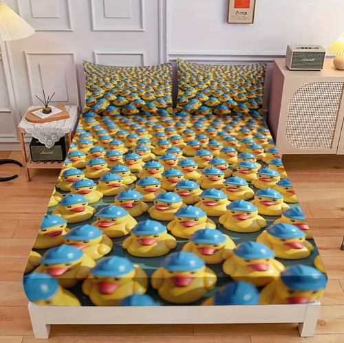 Cartoon rubber duck - rubber, fitted
