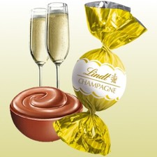 Lindt Lindor Champagne Milk Chocolate Truffles Birthday Wedding Favours Gift Bag
