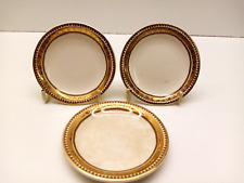 Rare Vintage c.1940 Ivory Ware John Maddock & Sons Miniature Plates /H-18/