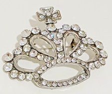  SILVER-PLATED DIAMANTE LARGE