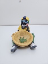 Rasta Man Jamaican Ashtray Ash Bob Marley with FREE Clipper Lighter UK Seller