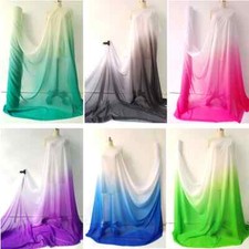 39 Inch X 58 Inch Ombre Chiffon Gradient Chiffon Fabric Wedding Stage Material