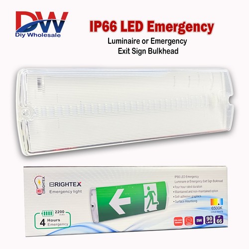 Led emergency exit light - led,