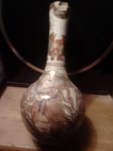 Japanese satsuma onion vase - japanese,