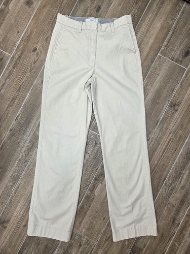 High waisted beige cotton - m&s,