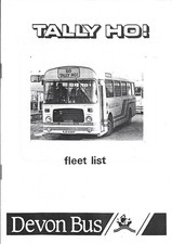 TALLY HO DEVON BUS FLEET LIST