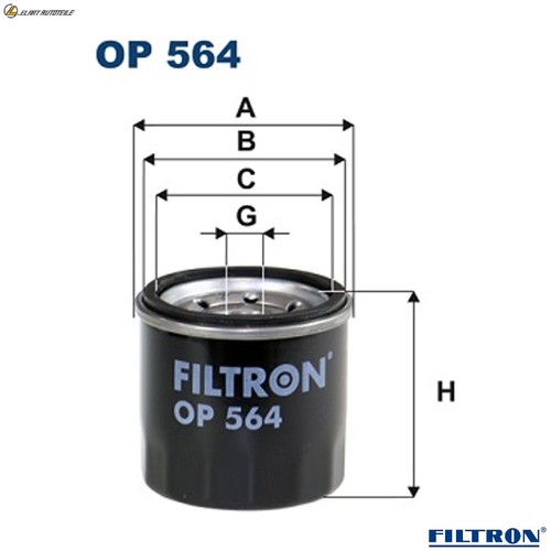 Oil filter 564 for - op, suzuki
