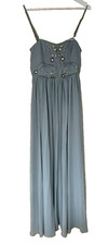 ASOS Grey Beaded Maxi Dress