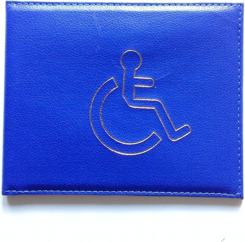 Leather disabled parking - pu,