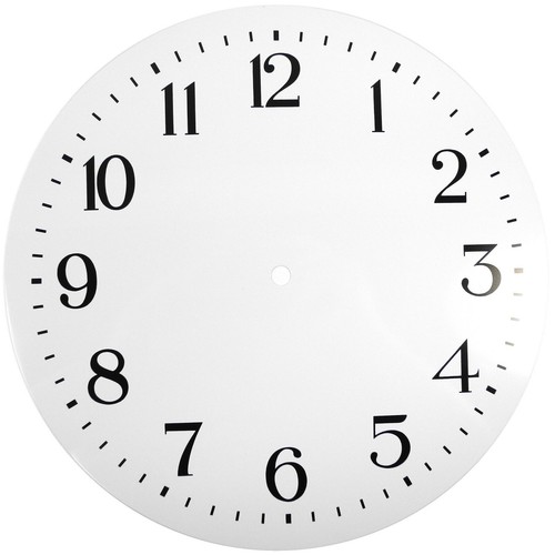 New white replacement clock - new,