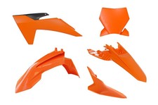 PLASTIC KIT 2024-2025 KTM 65 SX ORANGE/WHITE/BLACK, RTECH R-KITKTM-OEM-165