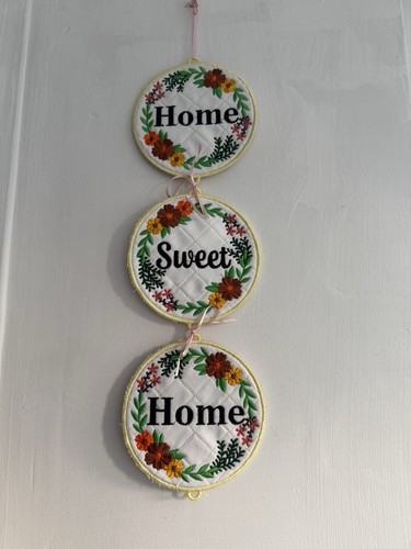 Home sweet floral fabric - sweet,