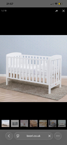 Boori alice cot - bed, barley