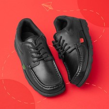 Kickers Boys Shoes Black Kids