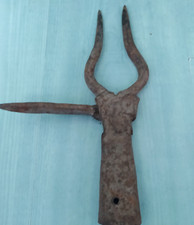 ANTIQUE RARE PRIMITIVE SUGAR BEET ROOT WROUGHT FORK OLD VINTAGE FARM TOOL