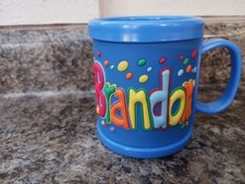 Name: BRANDON, NEW Personalized Childs Kids Mug Cup Plastic 10oz. 3D John Hinde