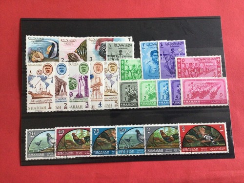 Sharjah mounted mint used - sharjah,