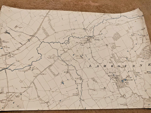 1899 original map sheet - original,