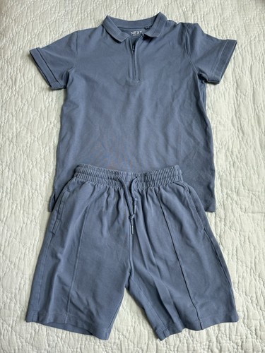 Boys blue next polo top - blue,