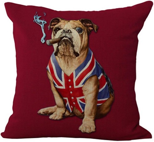 18x18 inches english bulldog - inches,
