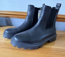 M & S Black Leather Chelsea