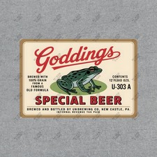 Vintage Goddings Beer Sign