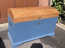 Antique Pine Domed Pirates Chest
