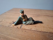   Elastolin/Lineol like type German Army Wounded Soldier lying down.