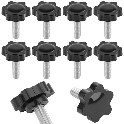 10pcs black star knobs - 10pcs,