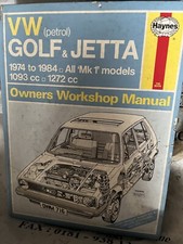 Haynes Manual VW MK1 Golf &