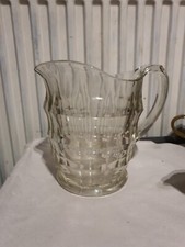 Vintage Large Art Deco Davidson Jacobean Glass Water Jug/Pitcher