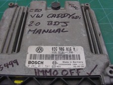 Immo Off Plug Play VW Caddy 2.0 SDi BDJ Engine Ecu 03G906016N 0281011541 EDC16U1