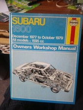 SUBARU 1600 WORKSHOP MANUAL/ BY HAYNES SALOON,ESTATE, HARD TOP ETC