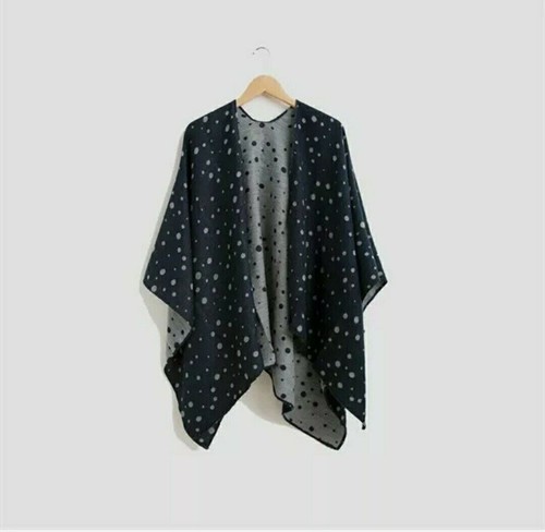 Navy grey spot - navy, reversible