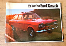 FORD ESCORT 1970s - COLLECTIBLE ORIGINAL CLASSIC CAR SALES BROCHURE