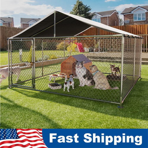 Outdoor dog kennel with - outdoor,