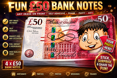 Personalised novelty notes - personalised,