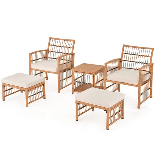 5pcs garden rattan - 5pcs,