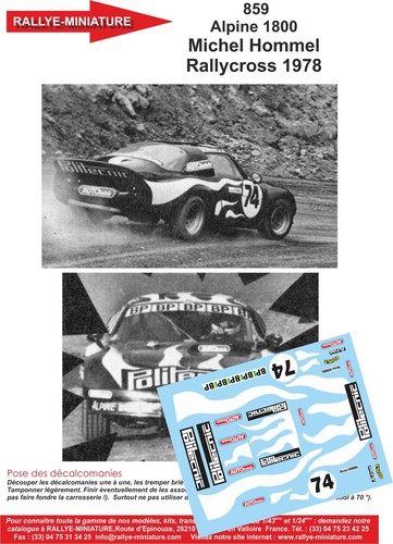 Decals ref 0859 alpine - ref,