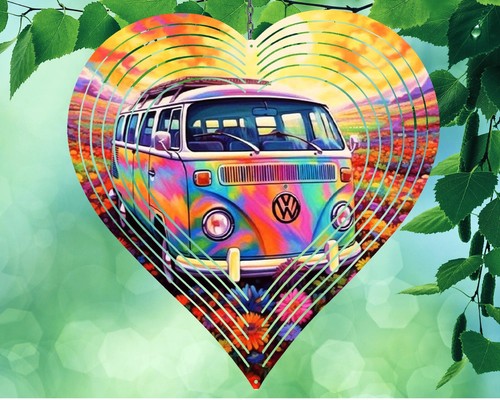 Van hippie heart shaped - vw,
