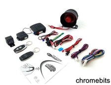 CAR ALARM CENTRAL LOCKING UPGRADE REMOTE SECURITY SYSTEM & SHOCK SENSOR +2 FOBS