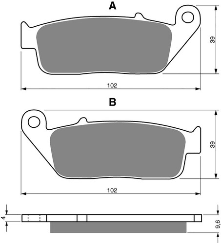 Goldfren brake pads front - brake,