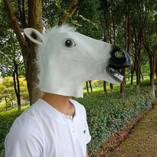 Simulation Horse Head Mask Cosplay Costume Party Funny and Funny Festival
