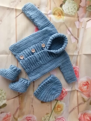Crochet baby set consisting - crochet,