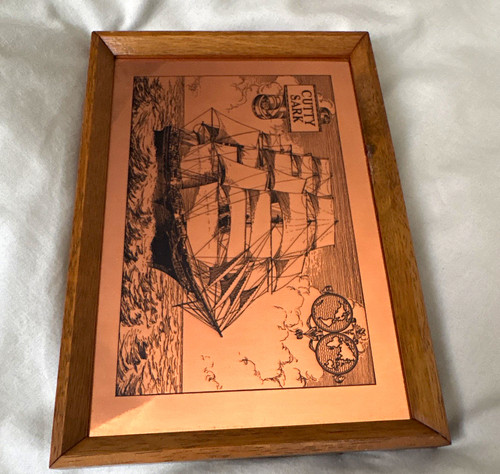 Framed coppercraft etching - framed,